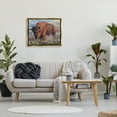 thumbnail image 3 of Stupell Industries Bison Grazing on Prairie Animals & Insects Photography Gold Floater Framed Art Print Wall Art, 31 x 25, 3 of 10