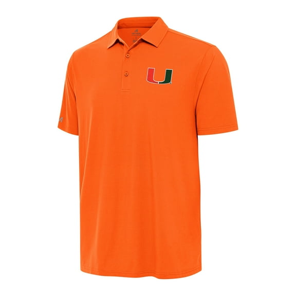 Men's Antigua Orange Miami Hurricanes Era Polo