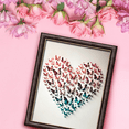 thumbnail image 6 of Cocosmile Art Butterfly Heart Poster - Butterflies Print - Heart Art - Romantic Living Room or Office Wall Decor - 11x14 UNFRAMED Wall Art, 6 of 6