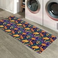 thumbnail image 6 of Kitchen Rugs and Mats,Yellow Mushroom Purple Flower 2 Piece Anti Fatigue Area Runner Rug Set Comfort Standing Floor Mat,Watercolor Tropical Plant Non Slip Absorbent Doormats for Laundry/Bathroom, 6 of 6