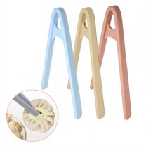 FACEGA 3Pcs Silicone Tongs,Ribbed Gripping Edge Tongs,Safe for Cookware 5.51" Tongs with Silicone Tip,For Baking, Picking Up Food, Picking Up Bread,Mix1