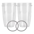 thumbnail image 1 of Kit 2 Vasos de 32 Oz y 2 Empaques para Nutribullet Sofdesk Nutribullet 600 y 900w, 1 of 2