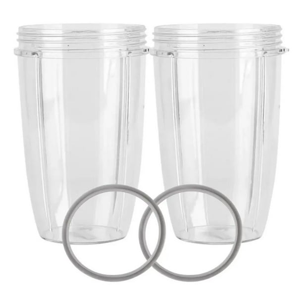Kit 2 Vasos de 32 Oz y 2 Empaques para Nutribullet Sofdesk Nutribullet 600 y 900w