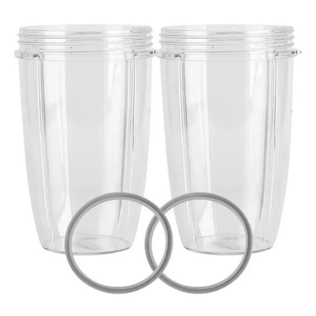 Kit 2 Vasos de 32 Oz y 2 Empaques para Nutribullet Sofdesk Nutribullet 600 y 900w
