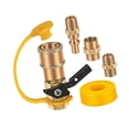 thumbnail image 3 of 1/4" RV Propane Quick Connect Fittings 1/4" Male Pipe for Picnic BBQ Outdoor, 3 of 5