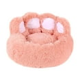 thumbnail image 2 of Large Calming Pet Bed Faux Fur Cushion with Raised Edge for Small Medium Dogs Cats Size 19.68x19.68x3.93 Inches （Hot Pink）, 2 of 6