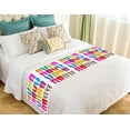 thumbnail image 1 of ABPHQTO Chanclas de playa coloridas con estampado de corredor de cama ropa de cama bufanda decoración de ropa de cama 50x240 cm ABPHQTO Bedrunner-ZK-61, 1 of 2