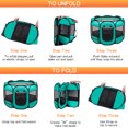 thumbnail image 4 of Pet Playpen, YUWENUS 48x24-Inch Portable Dog Playpen, Foldable Exercise Play Tent Kennel Crate for Puppy Dog Cat Bunny, Great for Indoor Outdoor Travel Camping Use, Come with Carrying Case, 4 of 10
