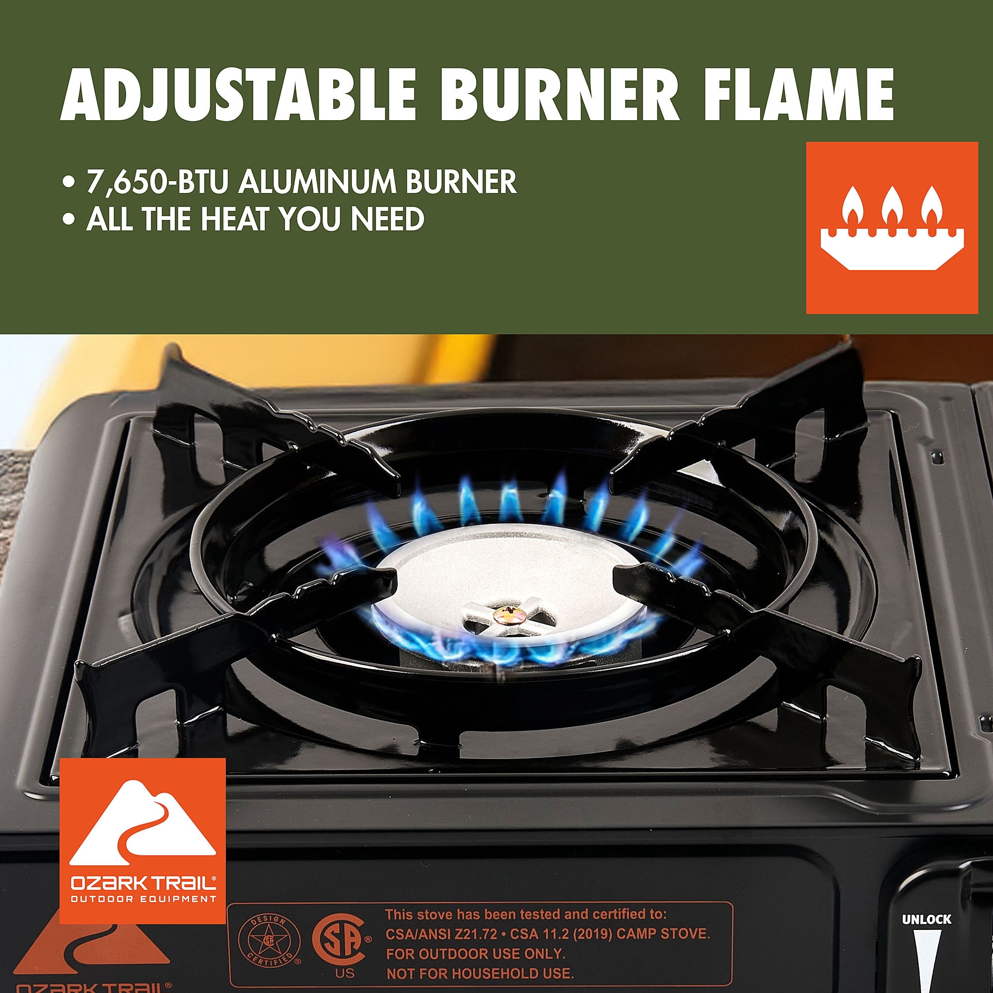 Ozark Trail 83.1 sq in 2-in-1 Butane Outdoor Griddle