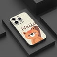 thumbnail image 3 of Diseñado exclusivamente para iPhone: funda plateada brillante para teléfono con divertidas ilustraciones de dibujos animados para iPhone 15 Pro Max 14 13 12 Pro 11, 3 of 4