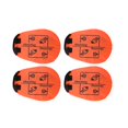 thumbnail image 1 of koolsoo 4Pcs Football Shooting Target Training Trainer Gifts Soccer Target Training Goal, 1 of 9