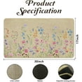 thumbnail image 3 of Floral Decor Door Mat Welcome Flowers Doormat Non Slip Colorful Farmhouse Entrance Reusable Home for Spring Decoration Front Door Mats Indoor Outdoor Rug 17" x 30", 3 of 6