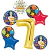 Wonder Woman Party Supplies 7th Birthday Balloon Bouquet Decorations