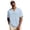 Sky Blue, variant on Mens Henley Shirt Short Sleeve Cotton Casual V Neck Summer Beach Shirt 2026 Fashion Beach Vacation Outdoor Tops with Pocket Gold 3XL