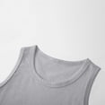 thumbnail image 3 of Fesfesfes Girls Solid Color Sleeveless Round Neck Tank Top and Elastic Waist Shorts Set Casual Summer Outfit Two Piece Playwear Toddler Kids Clothing(Gray,1-2 Years), 3 of 7