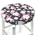 thumbnail image 3 of Lsque Leaves Flower Round Bar chair cushion covers Velvet Fabric Premium Comfort Protects from Scratches and Stains for 14-17 Inch Chair- 13 inch, 3 of 7