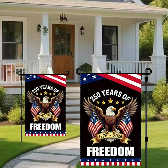 BVEBJDX 250 Years Garden Flag America 250th Anniversary 1776 2026 Semiquincentennial Flag for Outside House Indoor Yard Patriotic Banner Decor