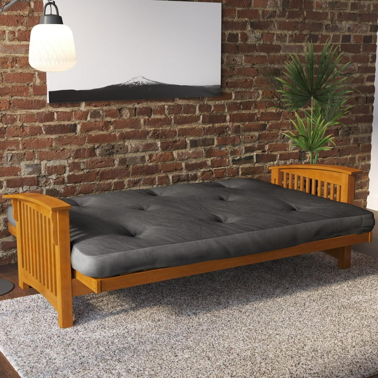 Kali 6 Inch Futon Mattress with Tufted Cover and Recycled