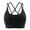 Black, variant on felwors Sports Bra for Women, Scoop Neck Crisscross Back Padded Low Impact Bras Tops for Workout Yoga Gym Black, S
