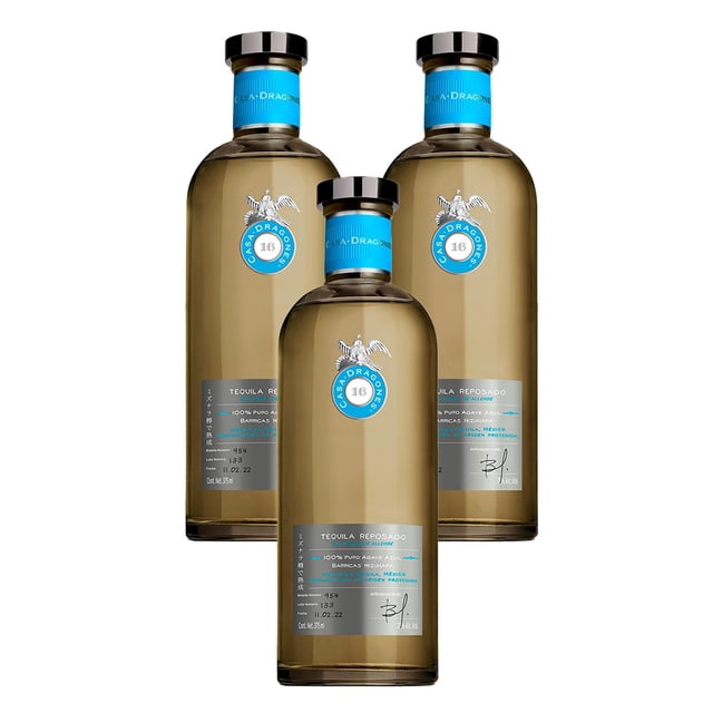 Paquete de 3 Tequila Casa Dragones Mizunara 375 ml