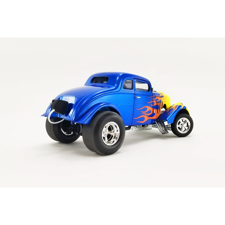 Flamed 1933 Gasser, Blue and yellow - Acme A1800918 - 1/18 scale