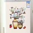 thumbnail image 2 of 3D Vase Wall Stickers Stereo Flower Wall Decal DIY Blue Superposition Floral Wall Decor Removable Waterproof Wall Art for Bedroom Living Room Offices Study Room Home Decoration, 2 of 7