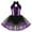Purple, variant on Alvivi Kids Girls Sequins Ballet Latin Jazz Dance Dress Tutu Skirted Leotard