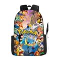 thumbnail image 1 of Primary And Secondary School Students Animation Backpack, Youth Schoolbag Three-piece Set-SinKeeU, 1 of 4