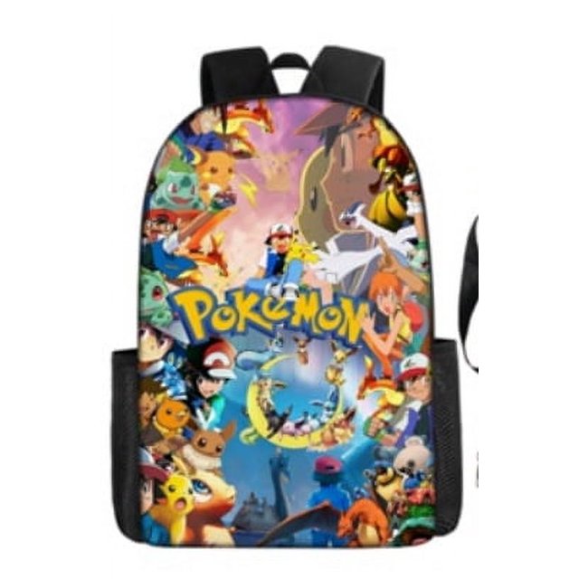 Primary And Secondary School Students Animation Backpack, Youth Schoolbag Three-piece Set-SinKeeU