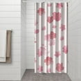 thumbnail image 3 of Rustic Autumn Floral Shower Curtain 36x72, Nature-Inspired Botanical Design, Quick-Drying Polyester with Hooks, 3 of 5