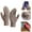 D, variant on Autumn And Winter Student Gloves Korean Pink Woolen Needle Color:F Material:Polyester-Cotton Blend
