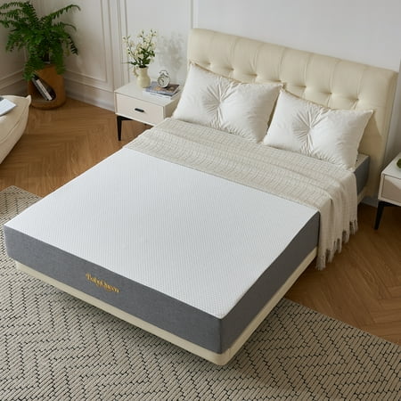 Babyqueen Queen Size Cooling Gel Memory Foam Mattress, 8 Inch Queen Mattress in a Box, Medium Firm Support & Breathable Comfort