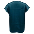 thumbnail image 7 of Satin T Shirts for Women 2026 Summer Short Sleeve V Neck Business Dressy Casual Office Work Tshirt Blouse, 7 of 7