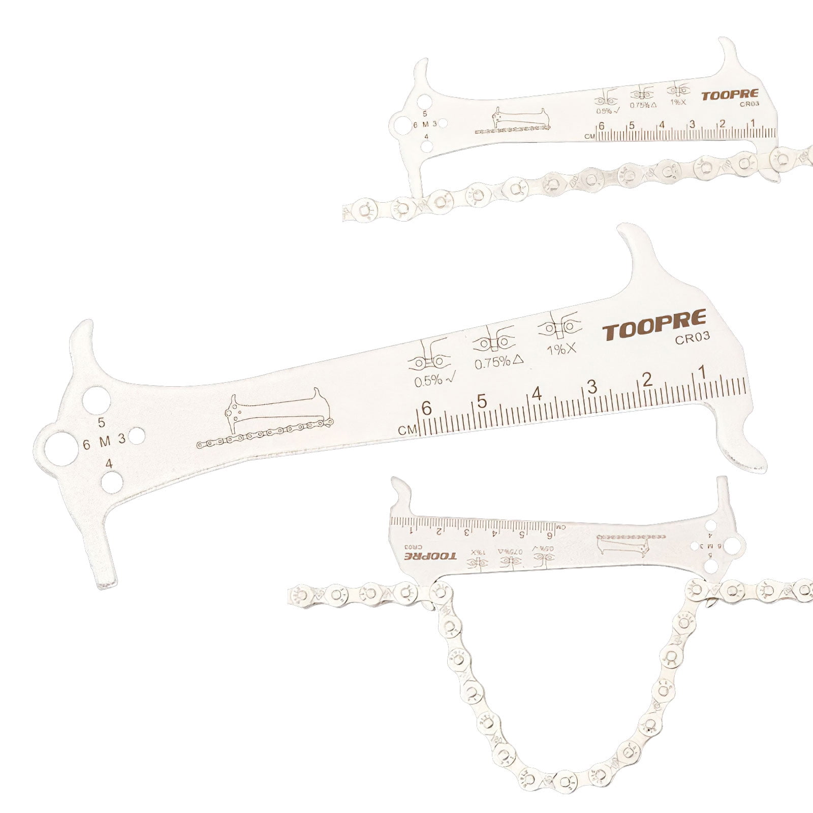 Bicycle Chain Wear Indicator Tool 3Stage Measurement Road Bike Chain