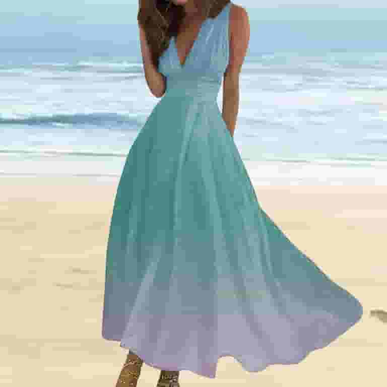 Clearance Sale! Bpxiofoy Beach Dress,Green Dress,Floral Clearance Sale! Bpxiofoy Beach Dress,Green Dress,Floral
