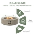 thumbnail image 6 of VENTOPYR 2-Pc Propane Fire Pit Set - 40.5" 50K BTU Table & Tank Stand With Wind Guard, 6 of 6