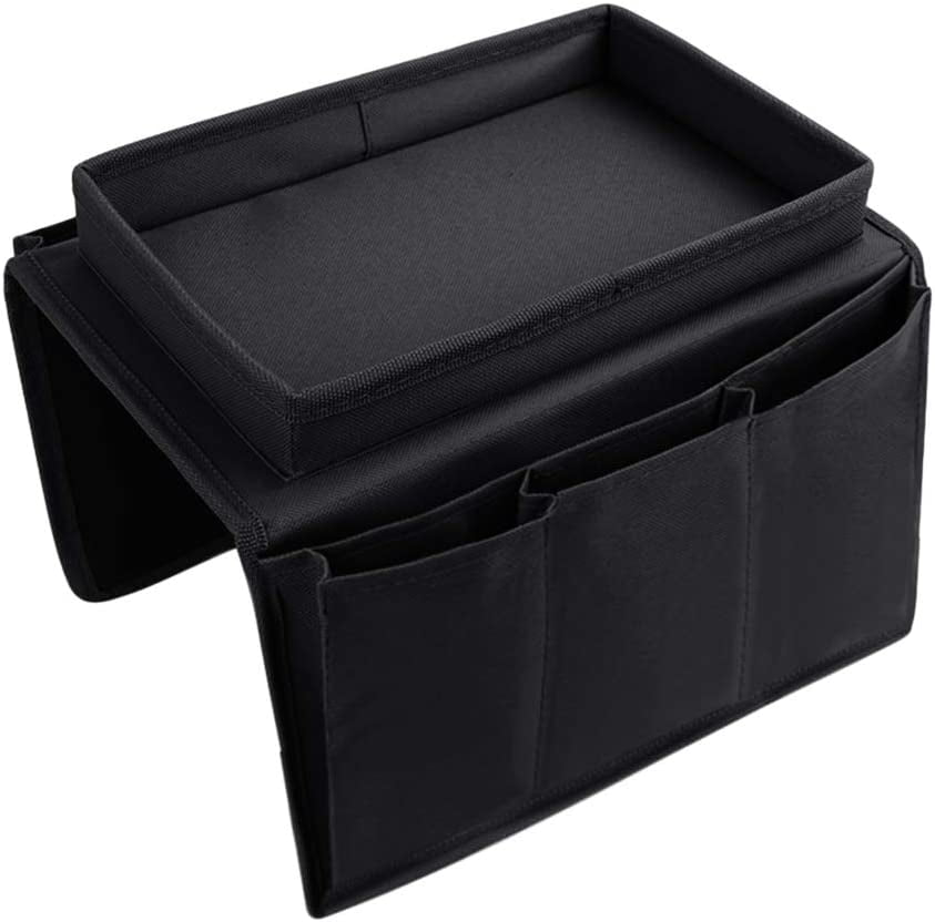 Casewin Sofa Armrest Organizer with Cup Holder Tray Chair Arm TV Remote
