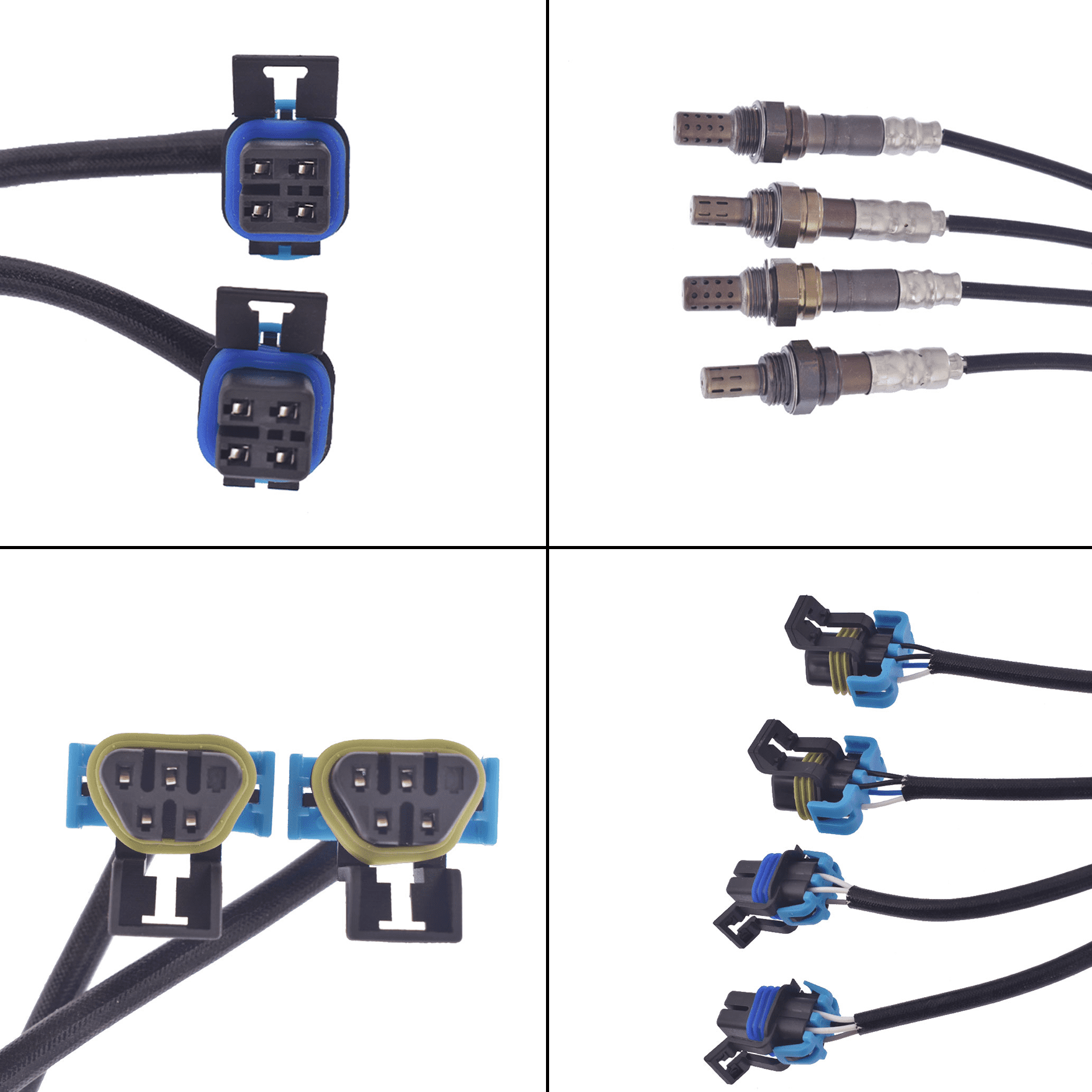LABLT 4Pcs Upstream Downstream Oxygen O2 Sensor Replacement for 2003-2006 Cadillac Escalade GMC Yukon Hummer Chevrolet Silverado Suburban Sierra 234-4669+234-4407