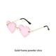 thumbnail image 5 of Minnieouse Gafas de sol con forma de corazón para mujer, traje de senderismo y acampada, gafas de protección solar, gafas para fiesta, banquete, Lentes rosa dorado, 5 of 6