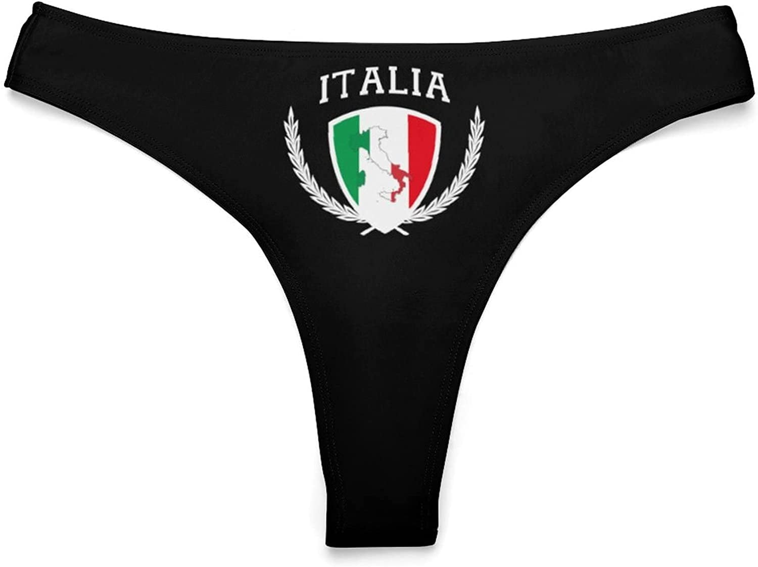 BAIKUTOUAN Italian Food Spots Map Flag Women's Thong Panties Sexy T Back  Panty Underwear S : Sports & Outdoors 