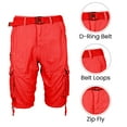 thumbnail image 2 of 2-Pack Men's Classic-Fit Distressed Belted Cargo Shorts (30-48), 2 of 4