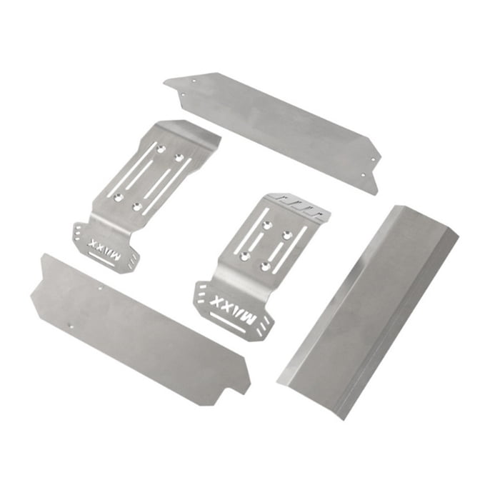 For 1/10 Traxxas MAXX Stainless Steel Chassis Armor Skid Plate Guard Parts Kit 