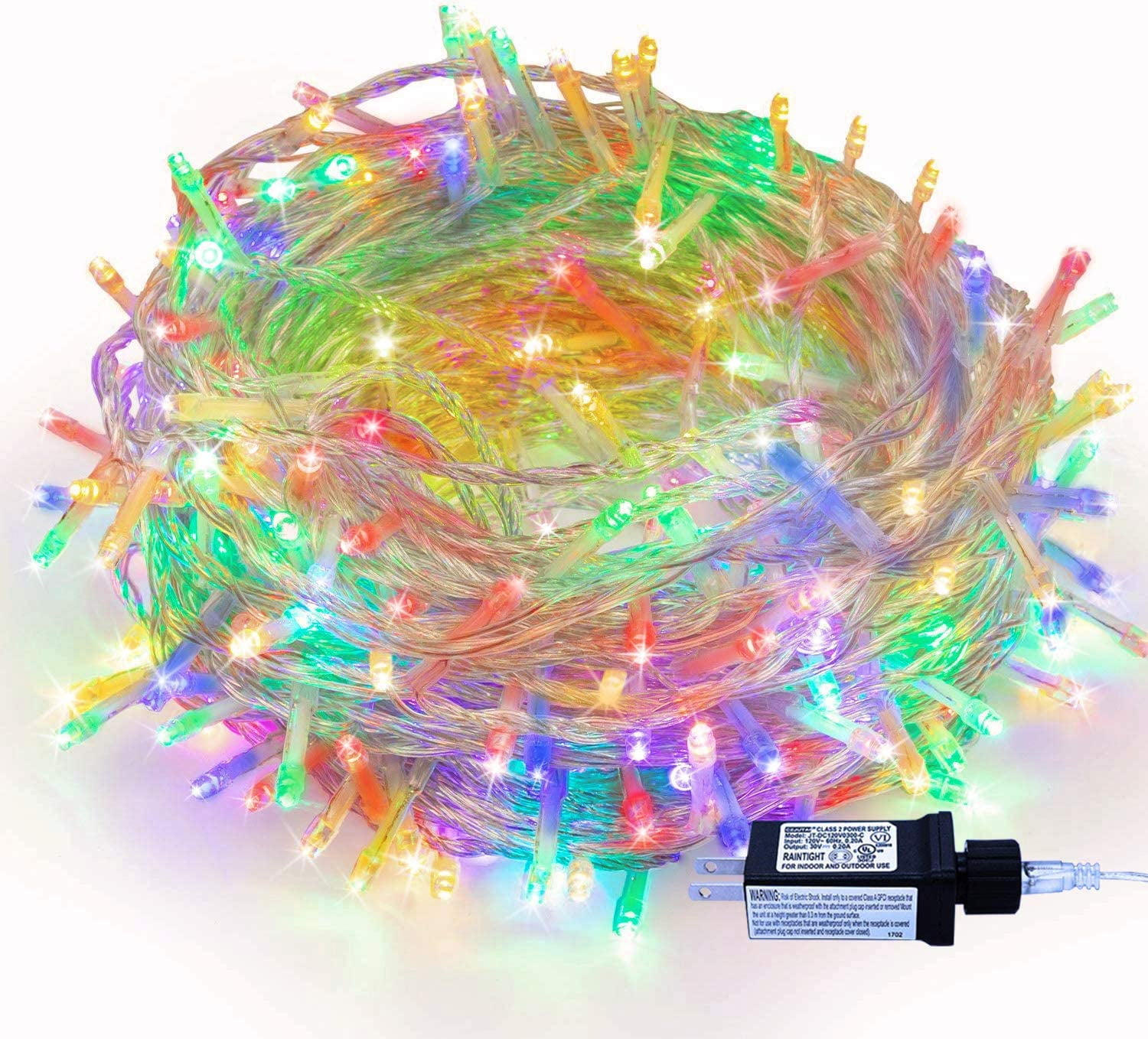 Christmas Tree String Lights Colorful 320 LEDs 115ft/35m EndtoEnd 8