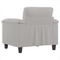 thumbnail image 3 of vidaXL Sofa Chair Light Grey 60 cm Microfibre Fabric, 3 of 5