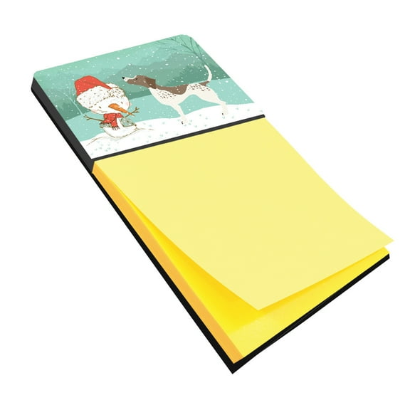 German Shorthair Snowman Christmas Sticky Note Holder