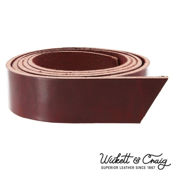 Wickett & Craig 'Traditional Harness' Leather Strap, Burgundy, 55" to 60" Long, 9-11oz
