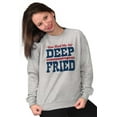 thumbnail image 4 of You Had Me At Deep Fried Southern Unisex Plus Fleece Graphic Sweatshirt Brisco Brands 2X, 4 of 5