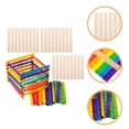 thumbnail image 4 of Shisuyan 100pcs Ice Cream Wooden Sticks Craft Sticks Blank Colorful Sticks DIY Popsicles Making Sticks, 4 of 8