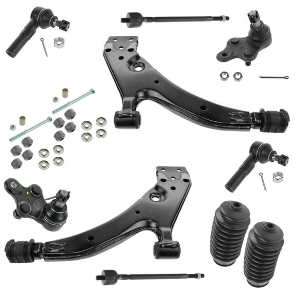 TRQ 12 pc Control Arms Ball Joints Tie Rods Sway Links Kit for Tercel Paseo New PSA59642 Fits select: 1995-1997 TOYOTA TERCEL, 1992-1997 TOYOTA PASEO