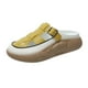 thumbnail image 5 of Sandalias Deslizantes para Mujer Yinane Zapatillas de Verano Impermeables Tiras Suaves Playa Amarillo 35, 5 of 8